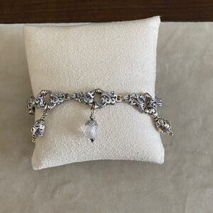 Elegant Silver Charm Bracelet